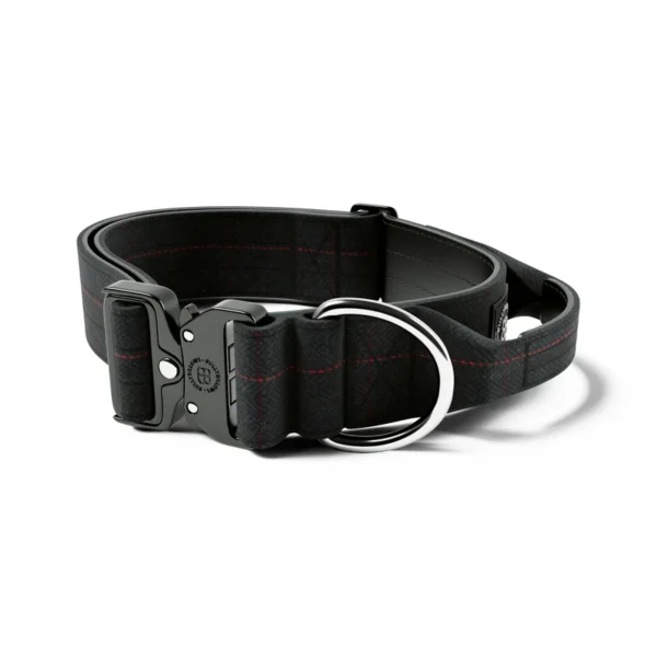 5cm CombaT  Collar | With Handle & Secure Clip - Black
