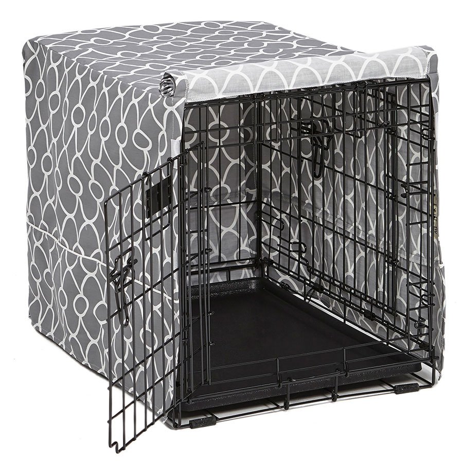 Midwest Homes for Pets Quiet Time Defender Dog Crate Cover Grey Midwest Homes for Pets Quiet Time Defender Dog Crate Cover Grey