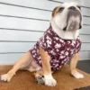 English Bulldog T-shirt, apparel, garment with harness opening