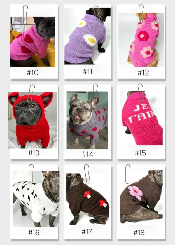 Hand-made Knitted Dog Sweater