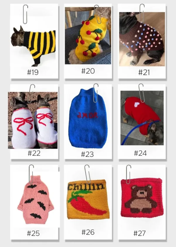 Hand-made Knitted Dog Sweater