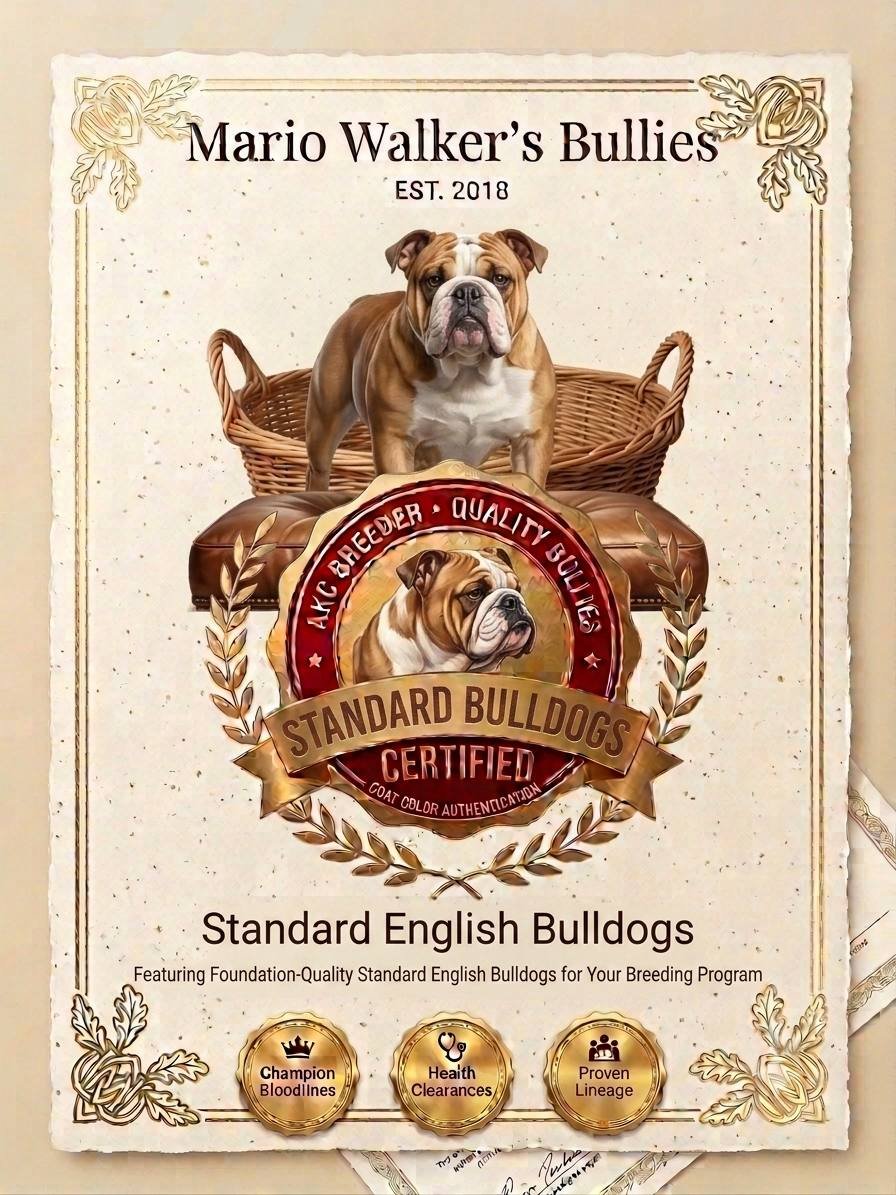 Home Pets | Mario Walker's Bullies English Bulldogs Puppies