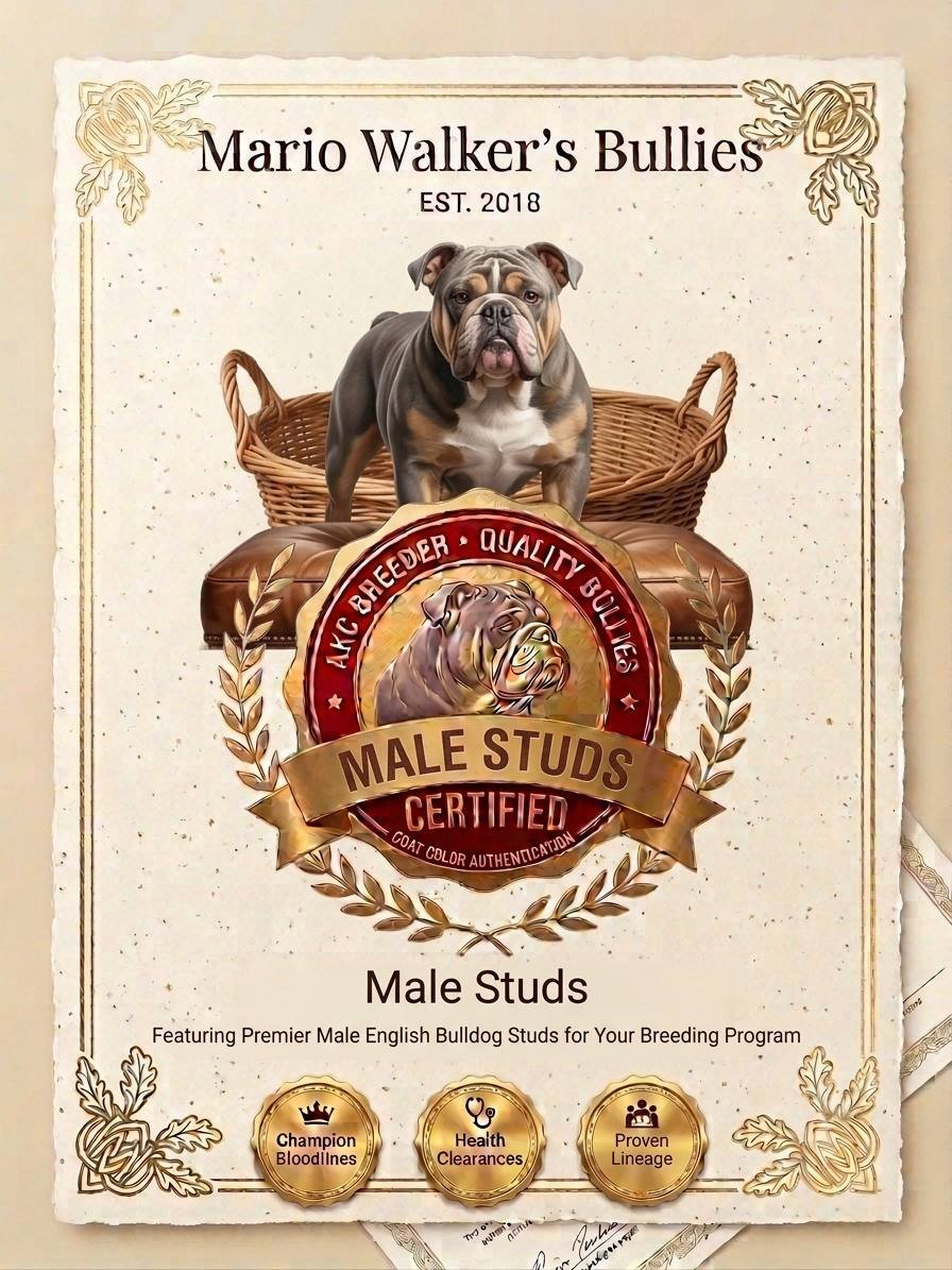 Home Pets | Mario Walker's Bullies English Bulldogs Puppies