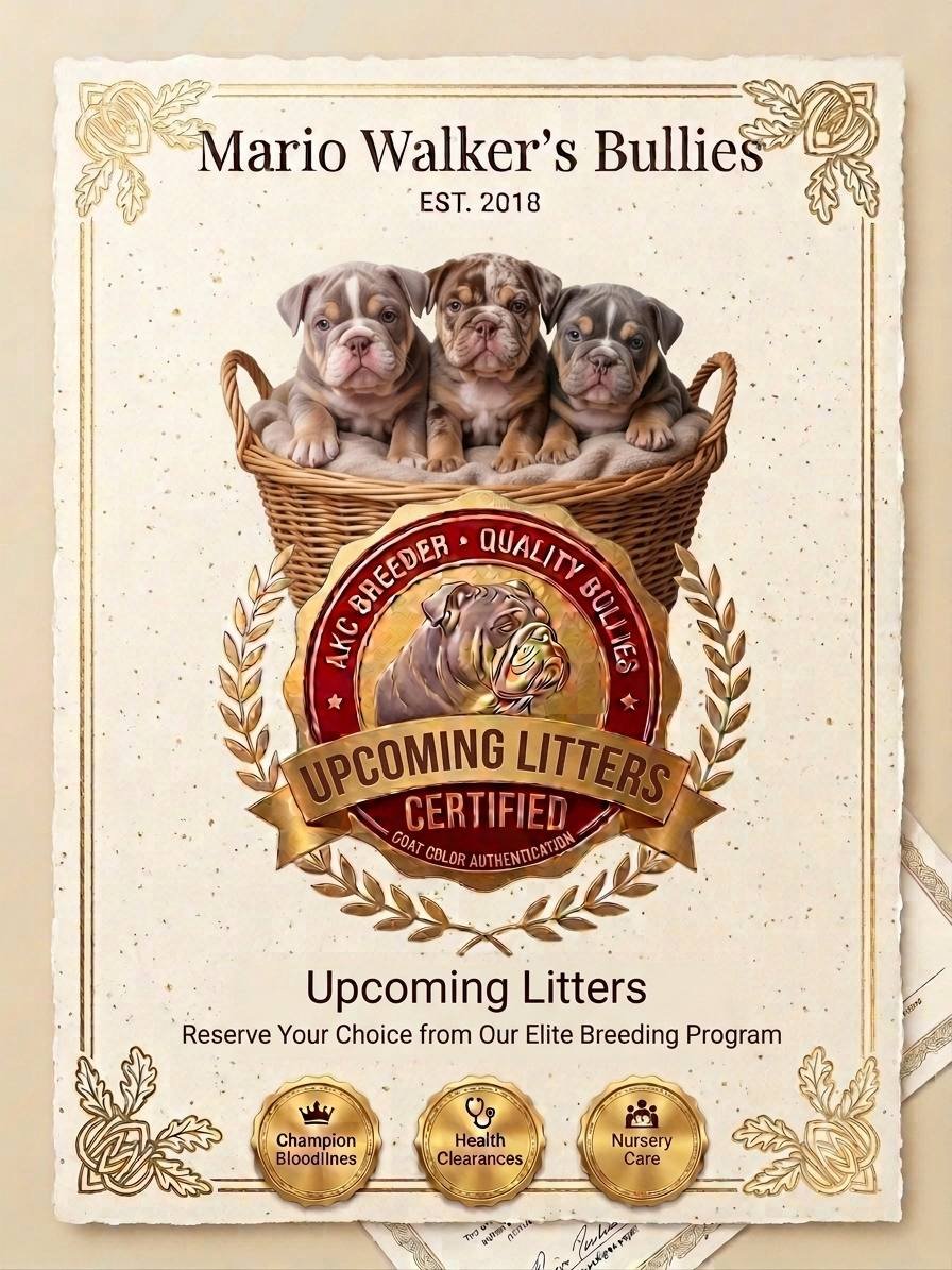 Home Pets | Mario Walker's Bullies English Bulldogs Puppies
